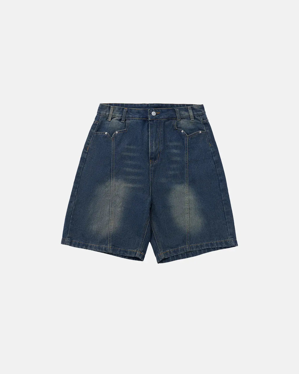 Deconstructed Washed Denim Jorts | Inflation Streetwear