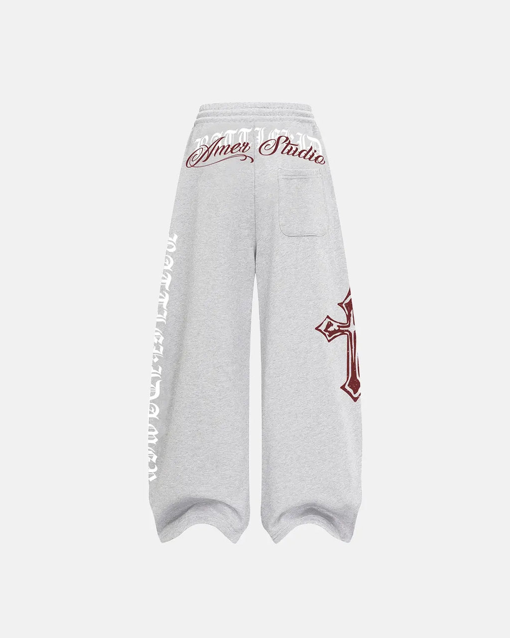 Cross Print Baggy Sweatpants | Inflation Streetwear