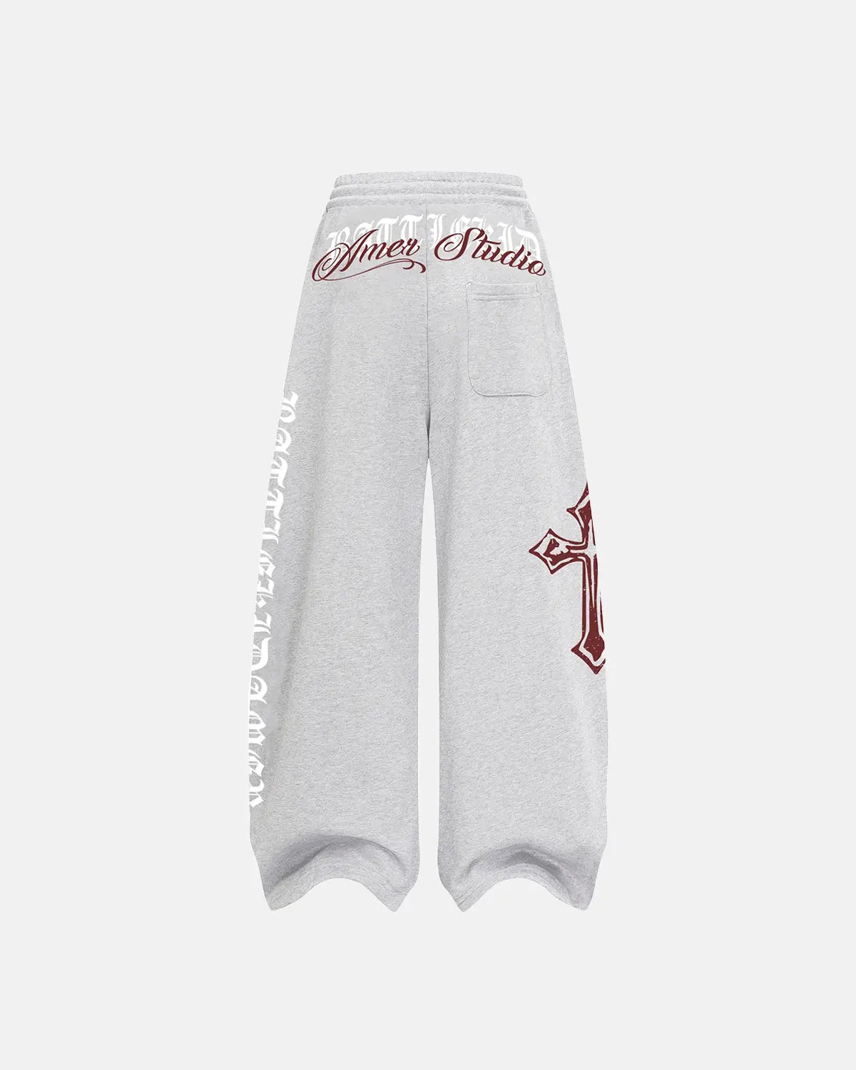 Cross Print Baggy Sweatpants | Inflation Streetwear