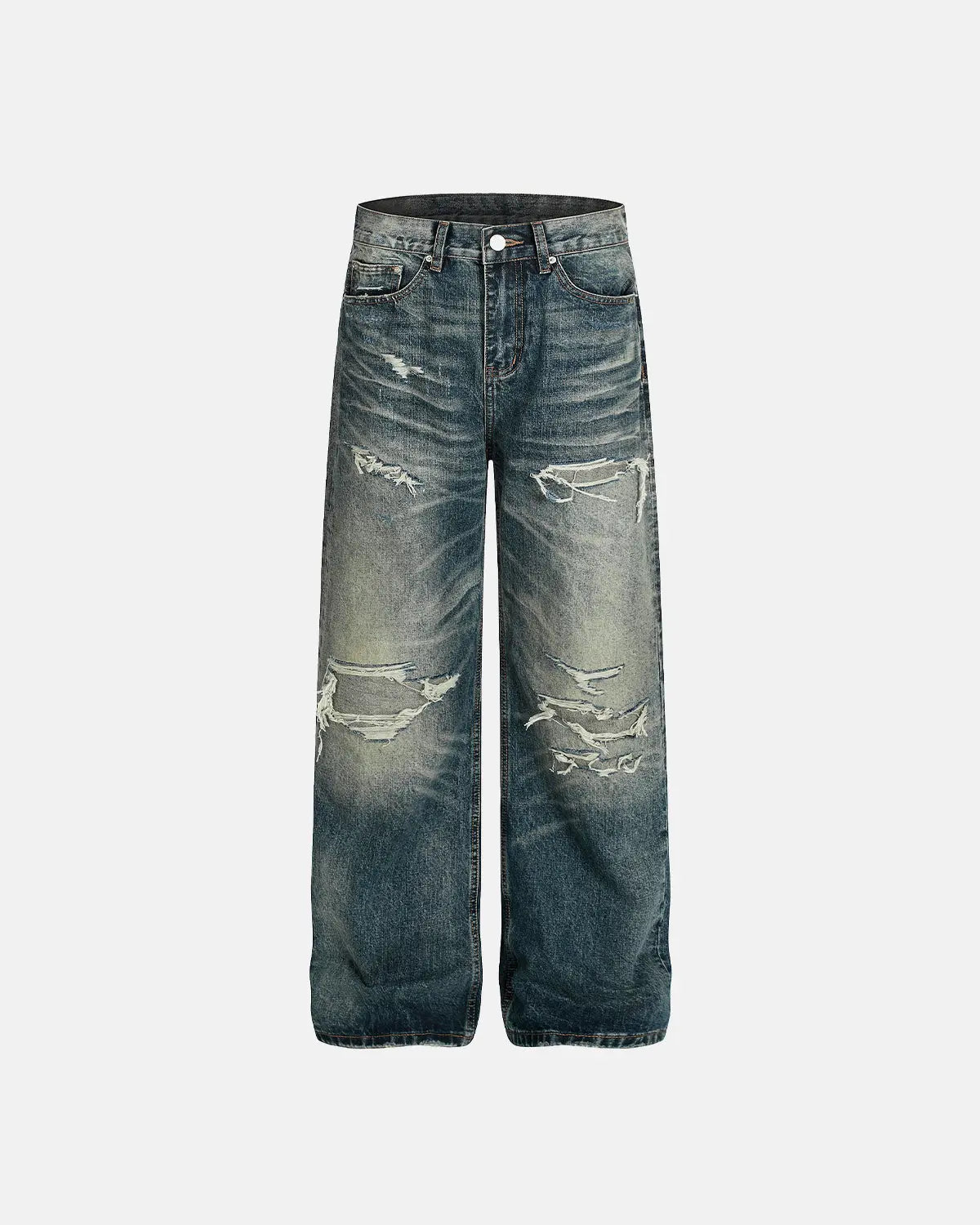 Vintage Distressed Baggy Jeans | Inflation Streetwear