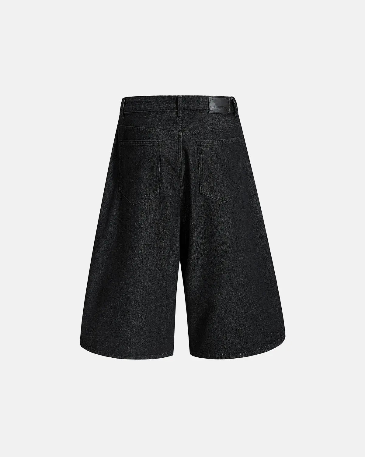 Asymmetric Button Raw Denim Jorts | Inflation Streetwear