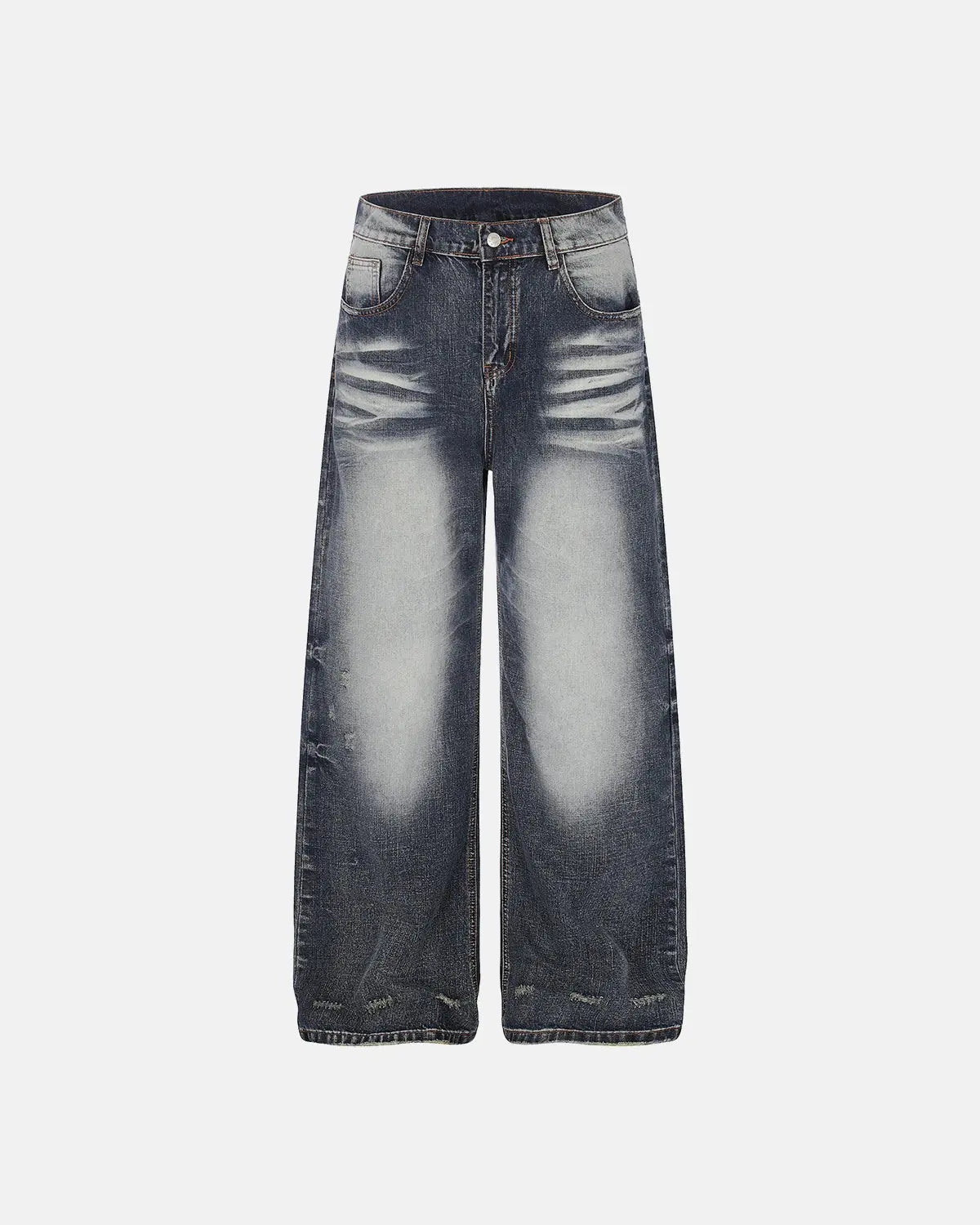 Faded Whisker Baggy Jeans | Inflation Streetwear