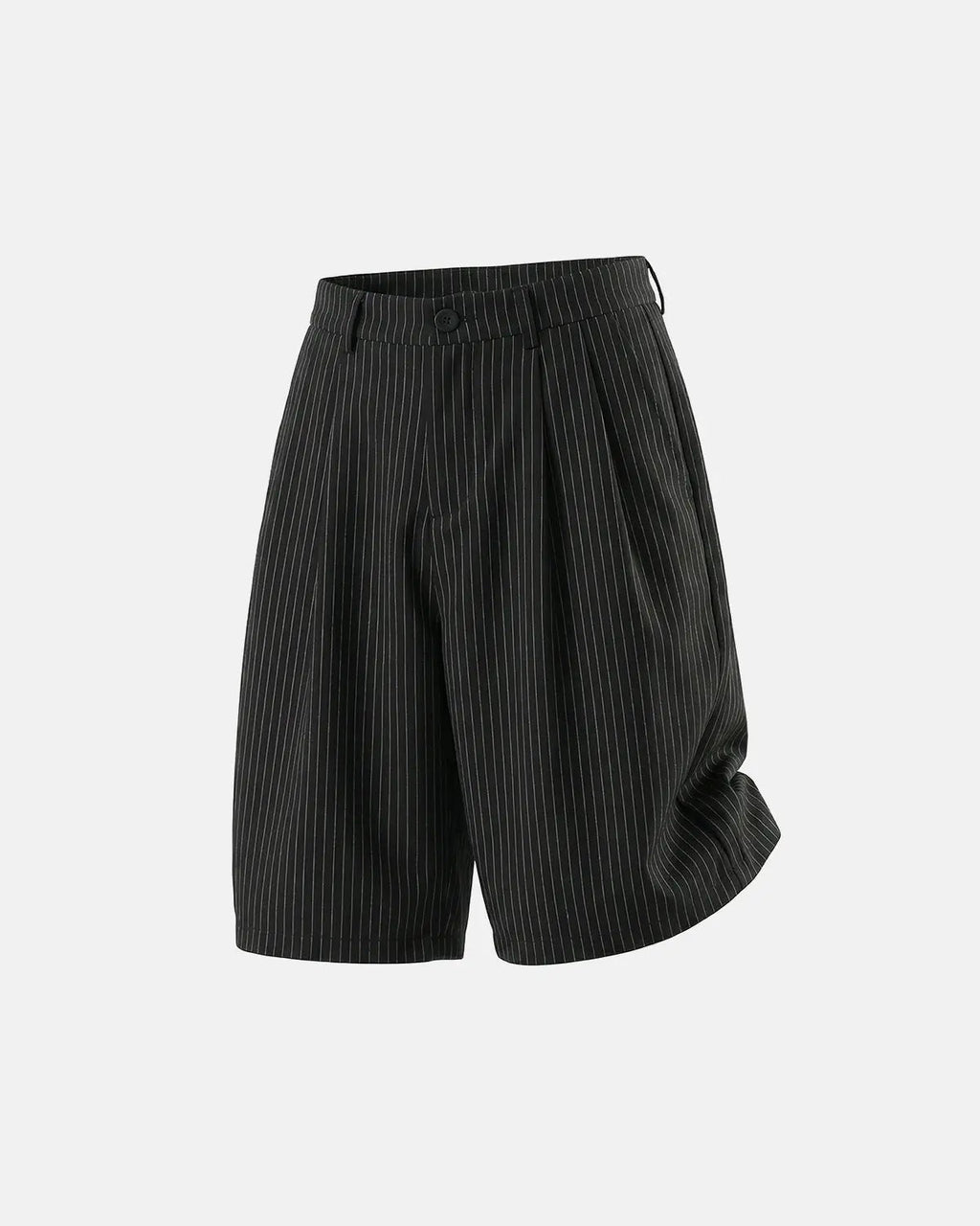 Pinstripe Pleated Tailored Shorts | Inflation Streetwear