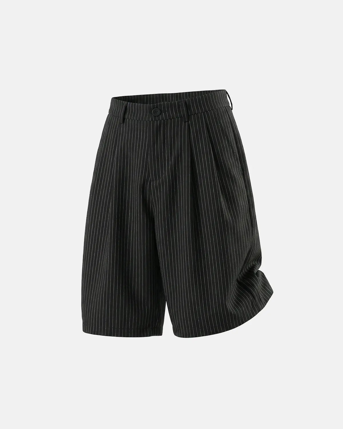 Pinstripe Pleated Tailored Shorts | Inflation Streetwear