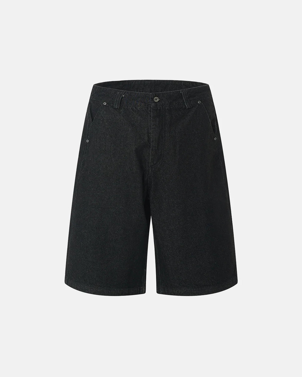 Black Baggy Long Jorts | Inflation Streetwear