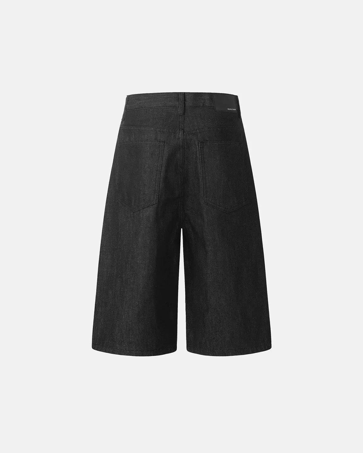 Button Detail Baggy Denim Jorts | Inflation Streetwear