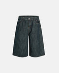Raw Wide-Leg Long Jorts | Inflation Streetwear