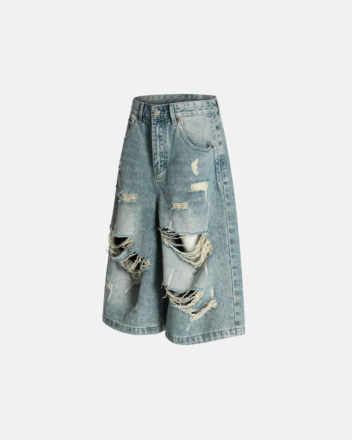 Distressed Longline Jorts | Inflation Streetwear