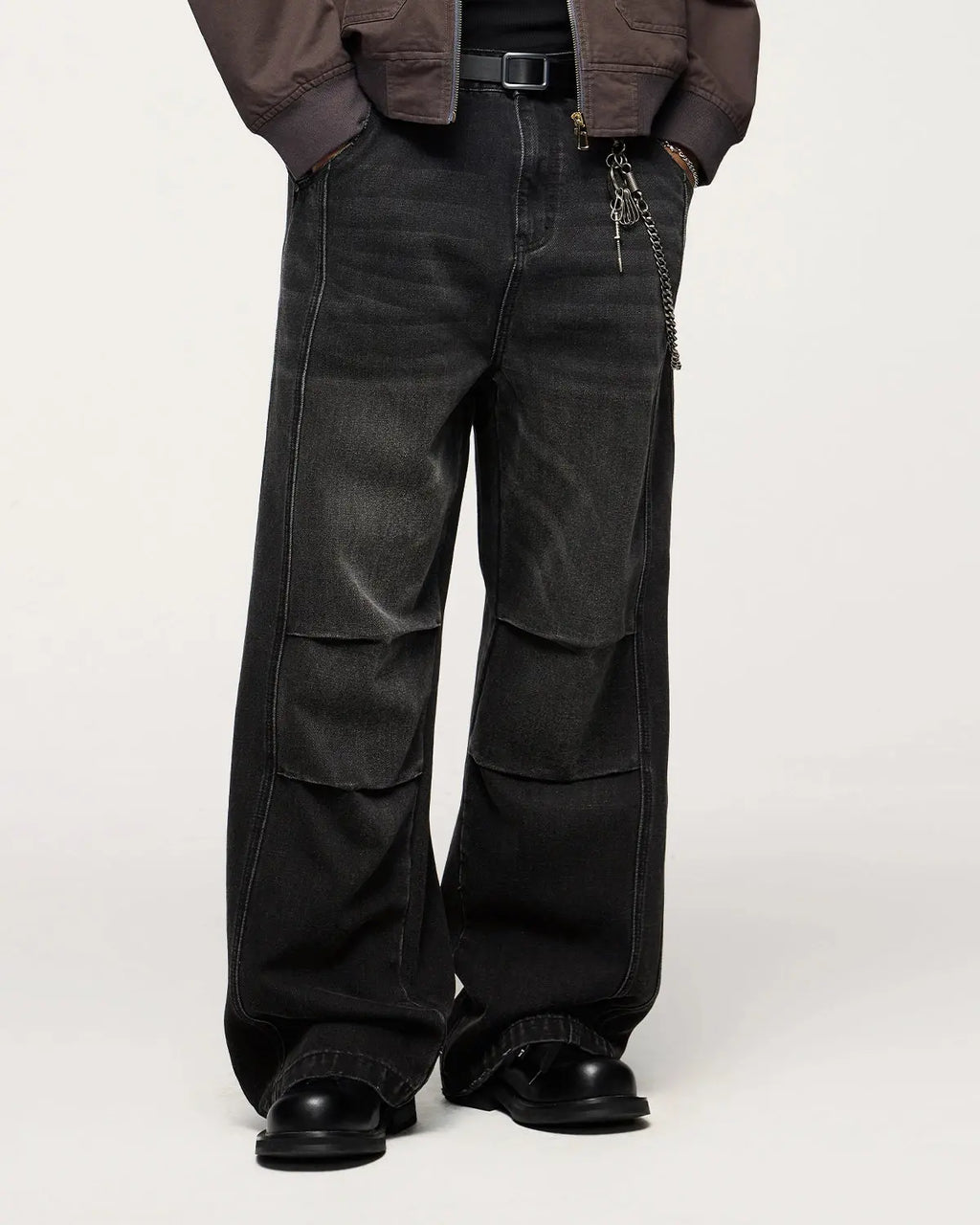 INFLATION Faded Dirty Baggy Cargo Jeans
