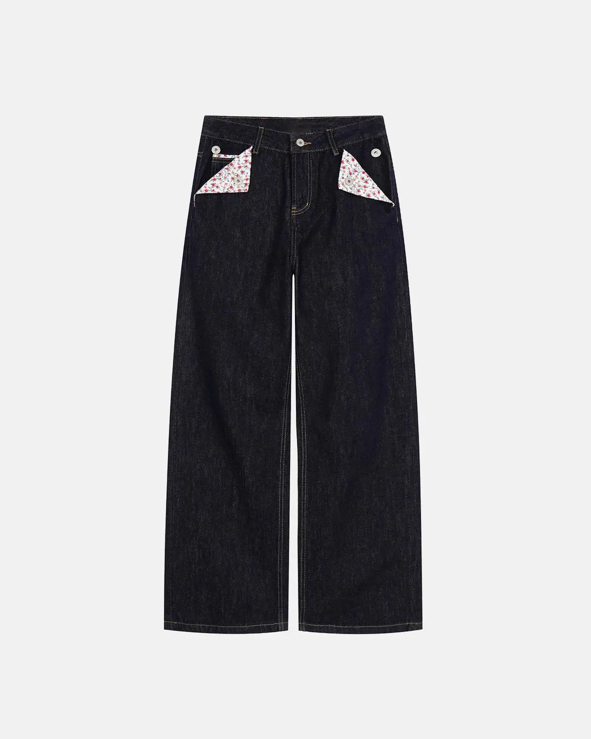 Selvedge Buckle Baggy Jeans | Inflation Streetwear