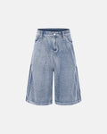 Grid Texture Baggy Jorts | Inflation Streetwear