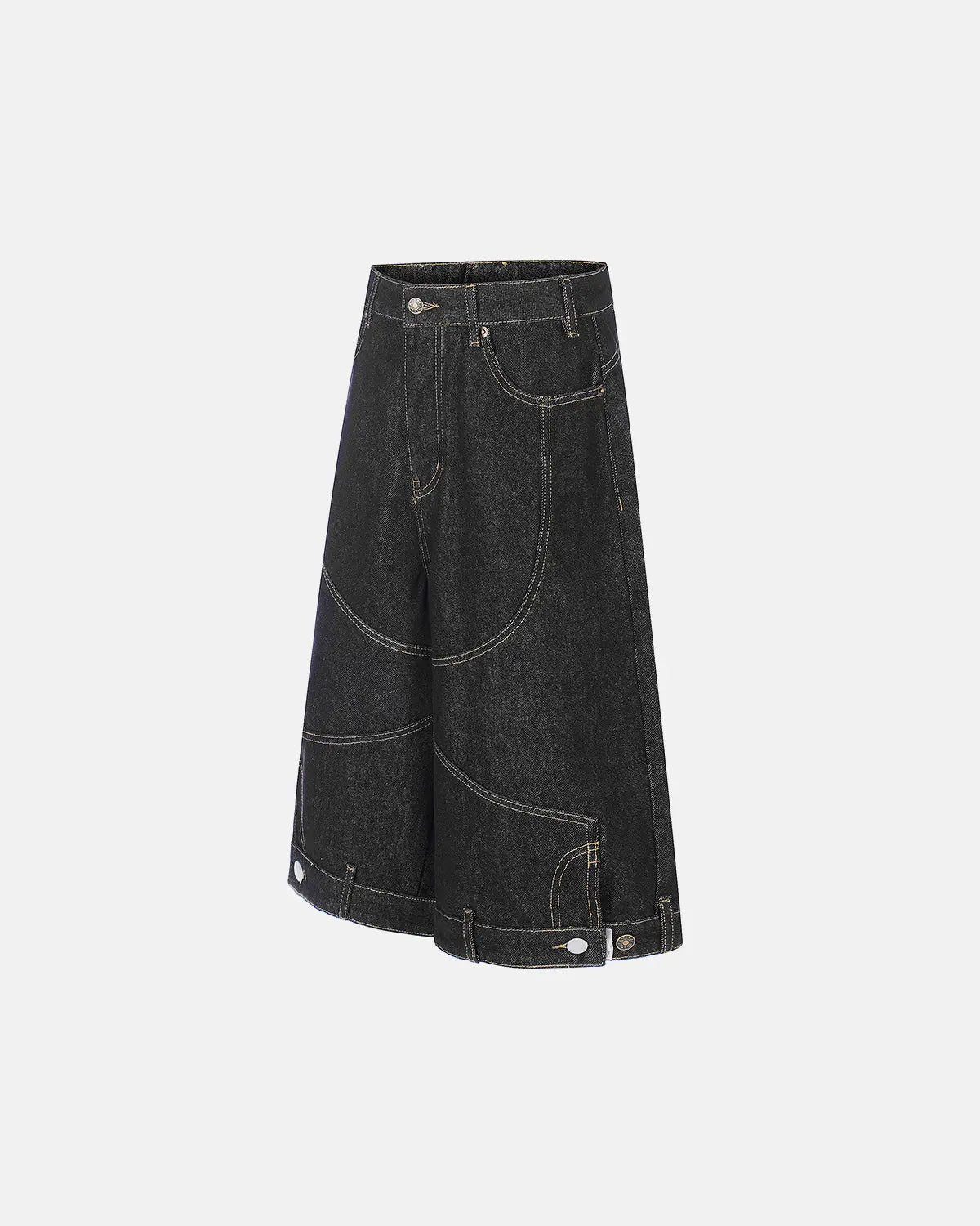 Deconstructed Raw Denim Jorts | Inflation Streetwear