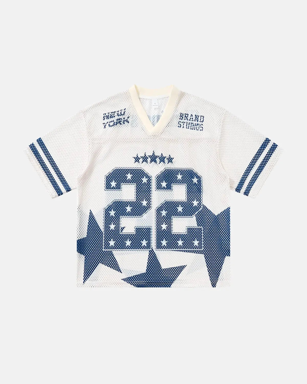 Star Graphic Oversized Mesh Jersey | Inflation Streetwear