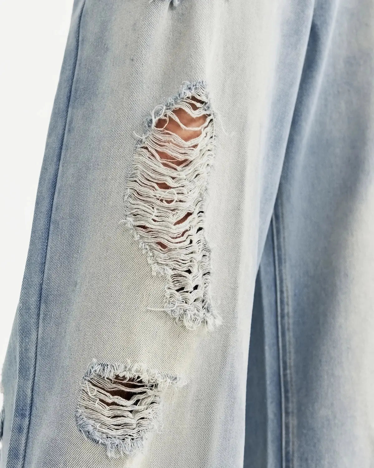 Distressed Ripped Blue Jeans | Inflation Streetwear