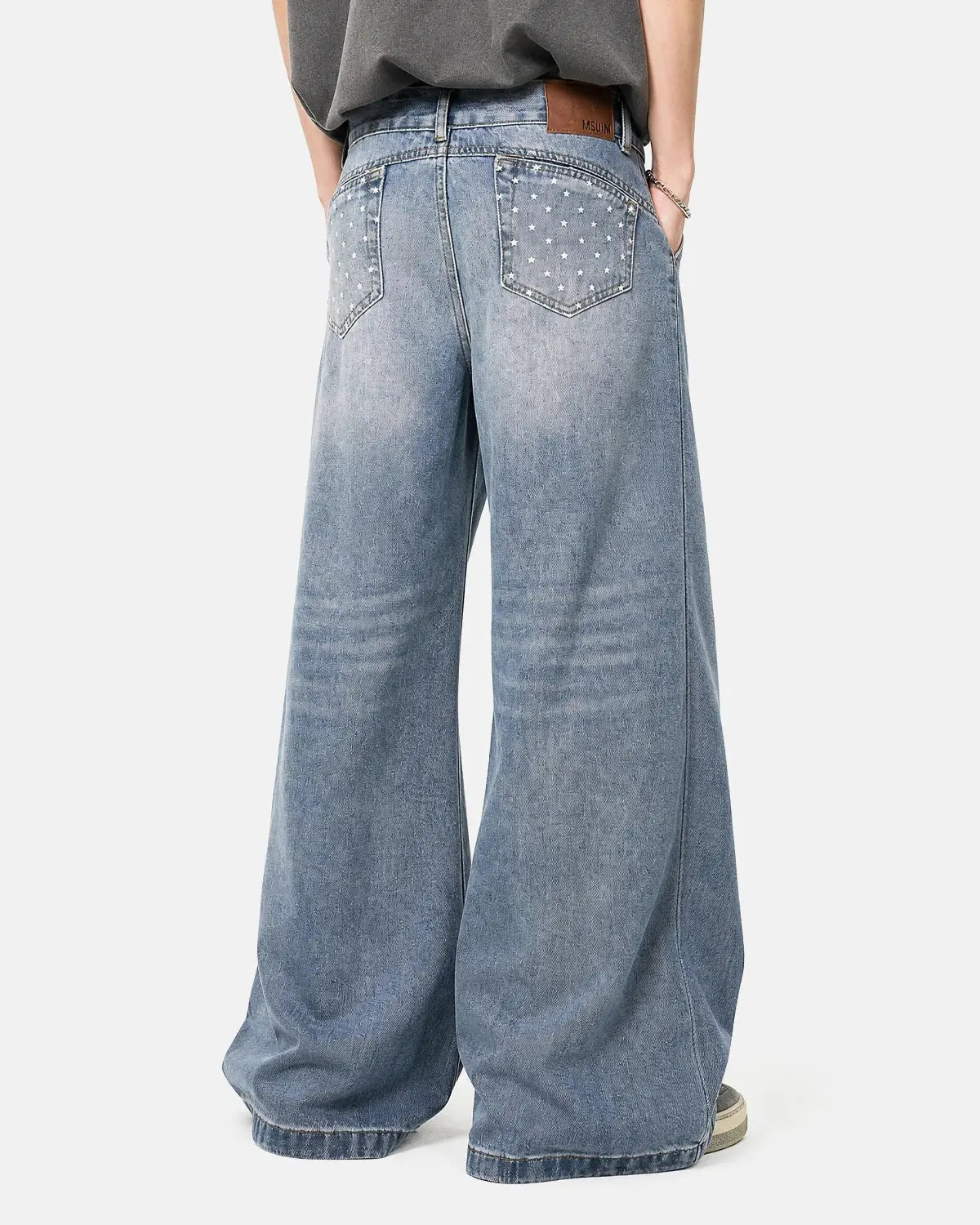 Star Pocket Bootcut Jeans | Inflation Streetwear