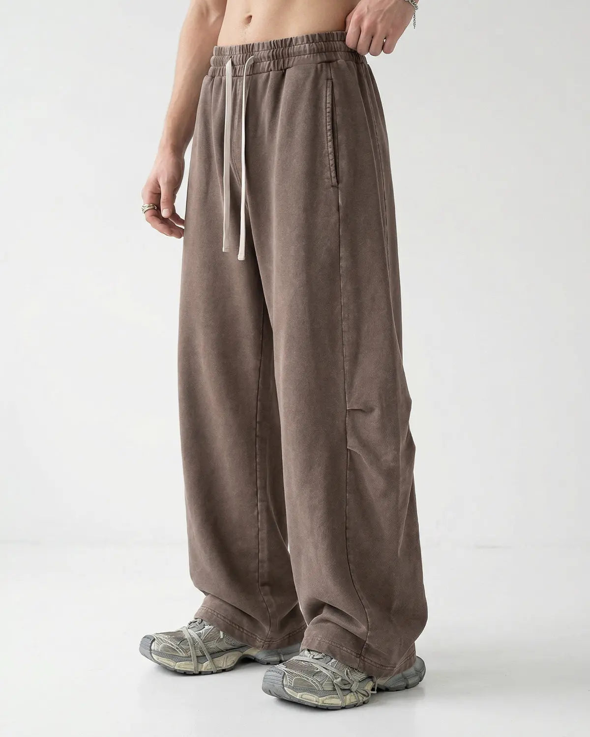 Distressed Acid Washed Barrel Sweatpant | Inflation Streetwear