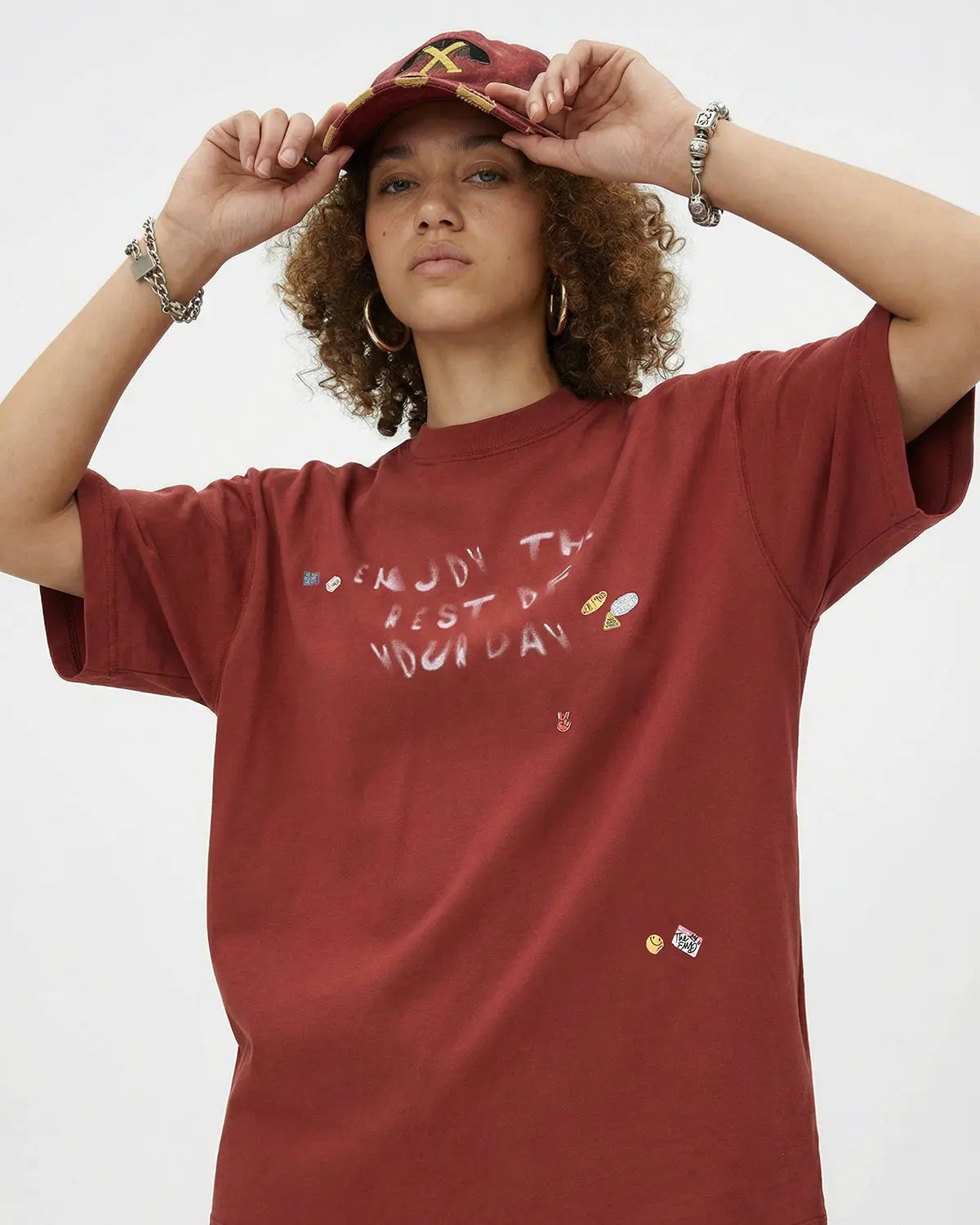 Vintage Sticker Graphic Oversized T-Shirt | Inflation Streetwear