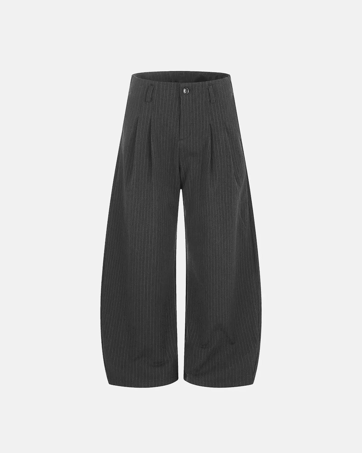 Pinstripe Pleated Barrel Tailored Pants | Inflation Streetwear
