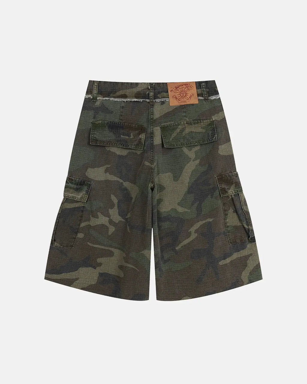 Camo Utility Longline Shorts | Inflation Streetwear