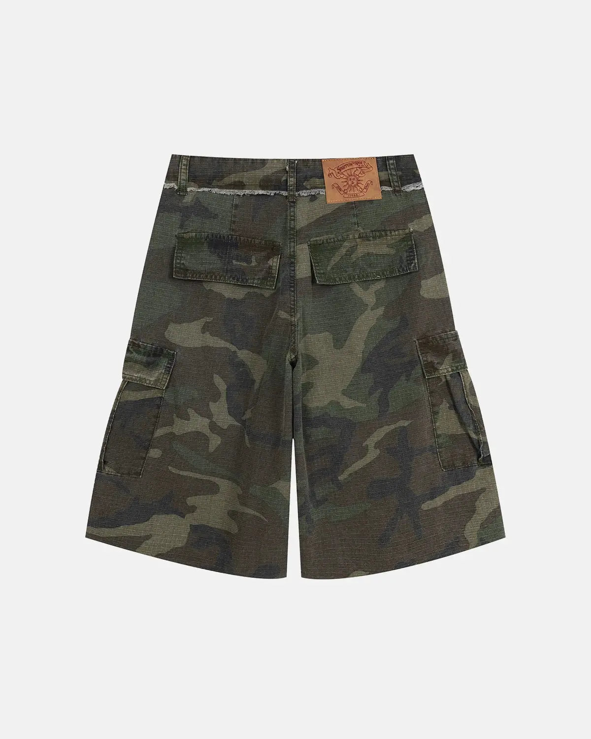 Camo Utility Longline Shorts | Inflation Streetwear