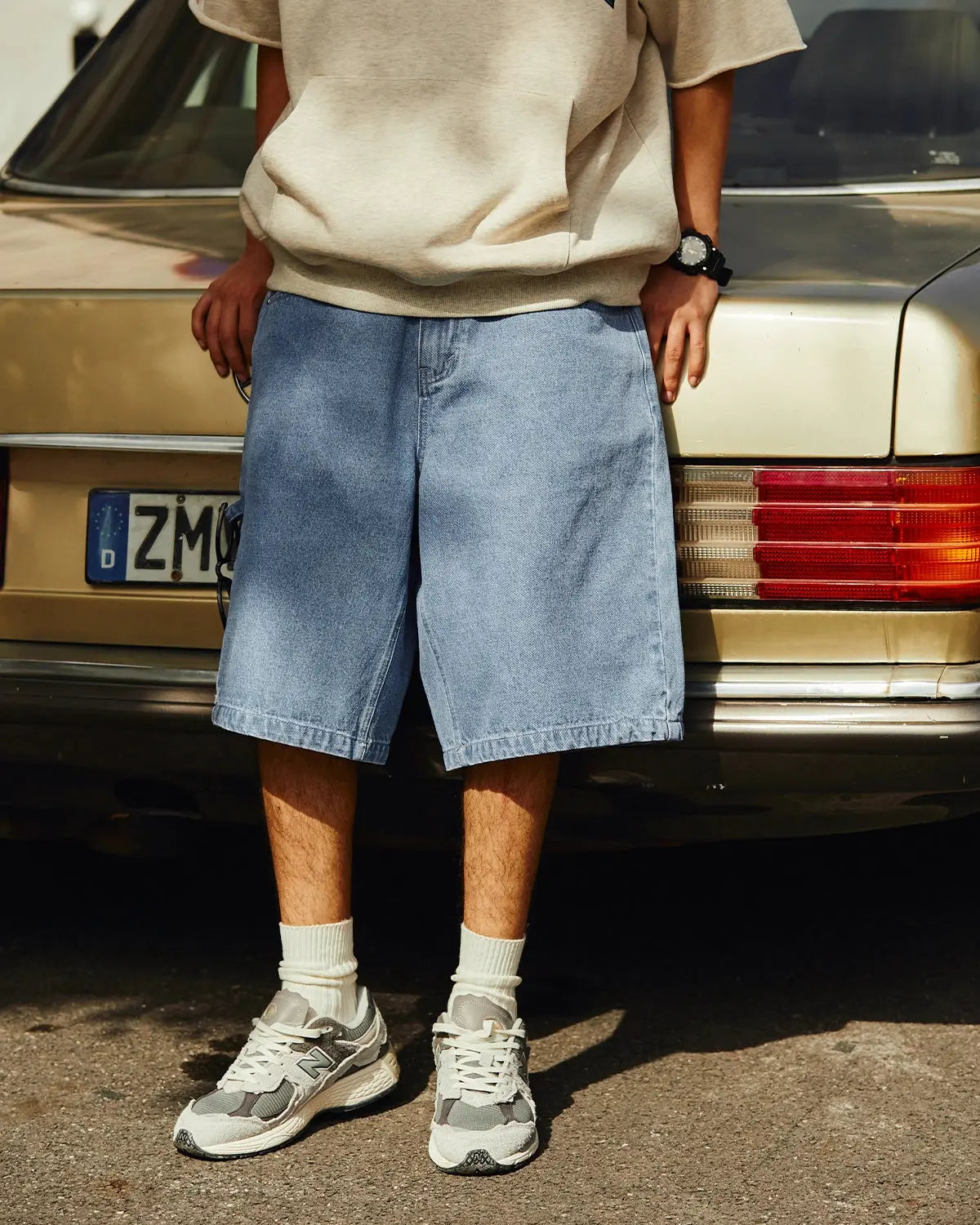INFLATION Vintage Straight Washed Jorts