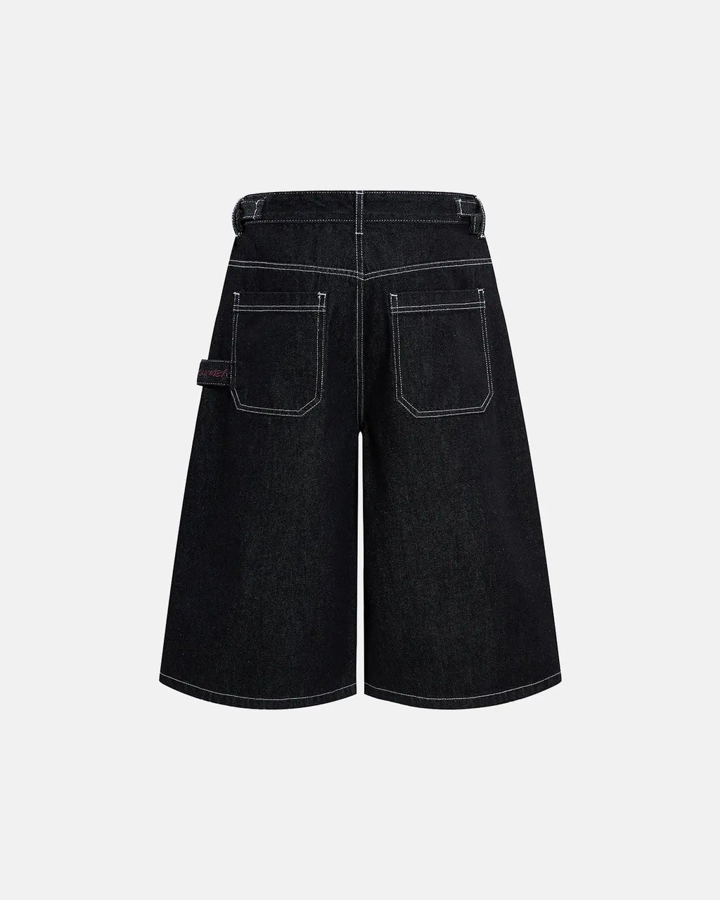Raw Denim Baggy Jorts with Adjustable Tabs | Inflation Streetwear
