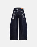 Multi Pockets Design Barrel Jeans | Inflation Streetwear