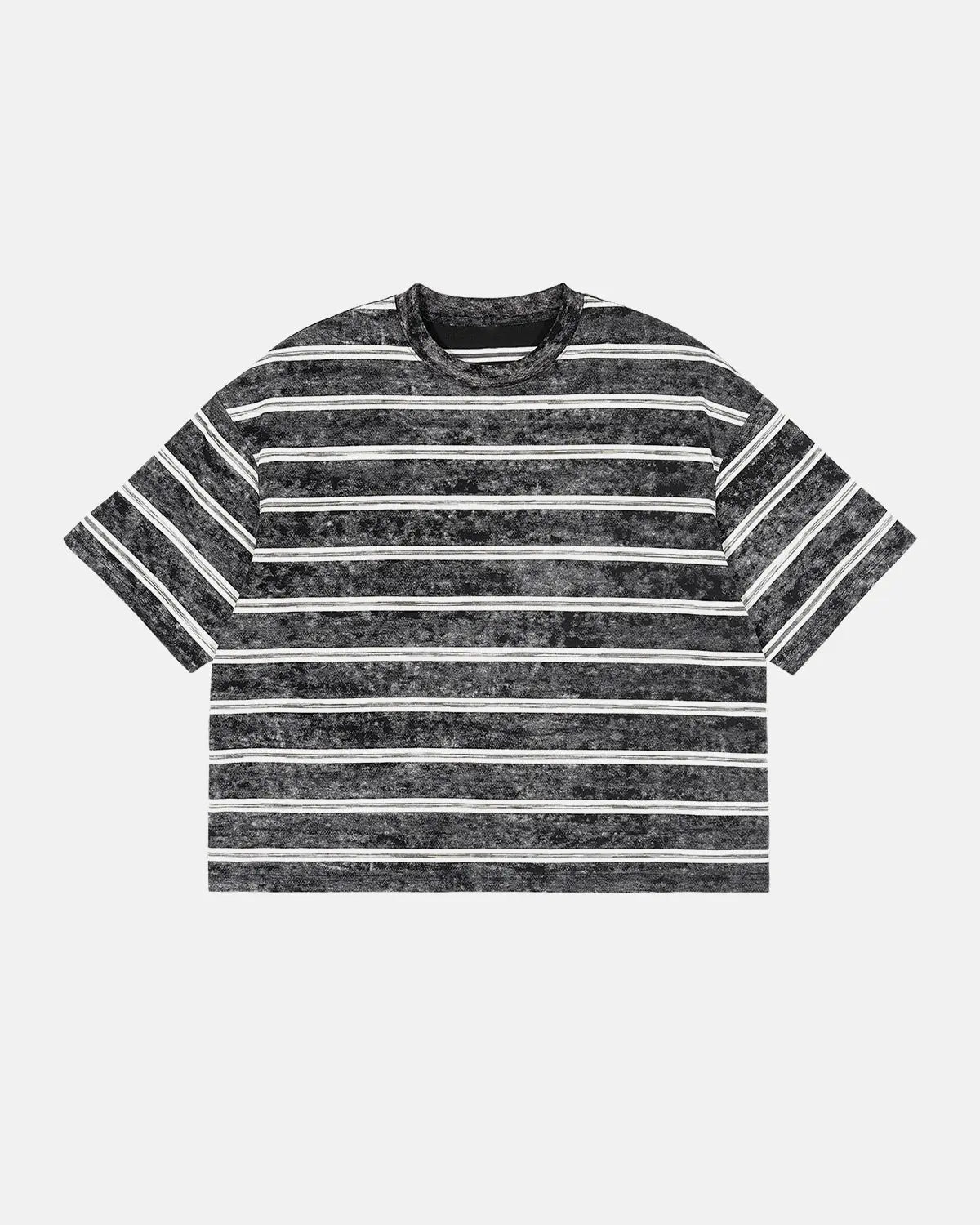 Vintage Washed Striped Boxy T-Shirt | Inflation Streetwear