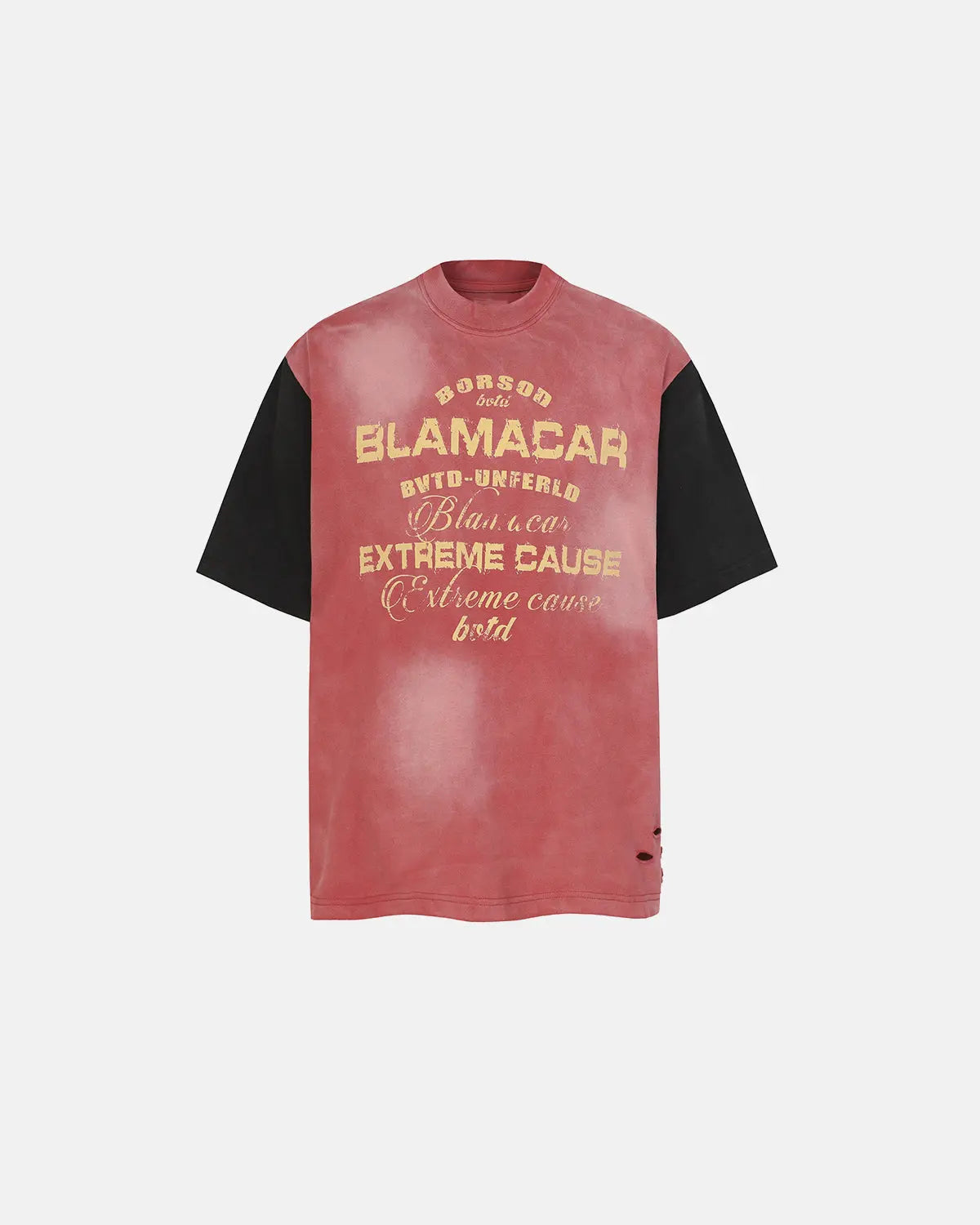 Patchwork Washed Graphic T-Shirt | Inflation Streetwear