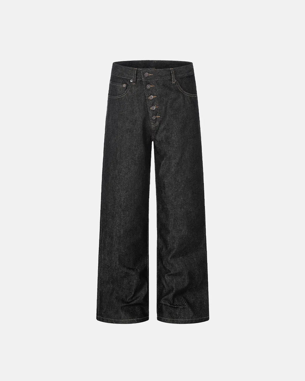 Button Fly Raw Baggy Jeans | Inflation Streetwear