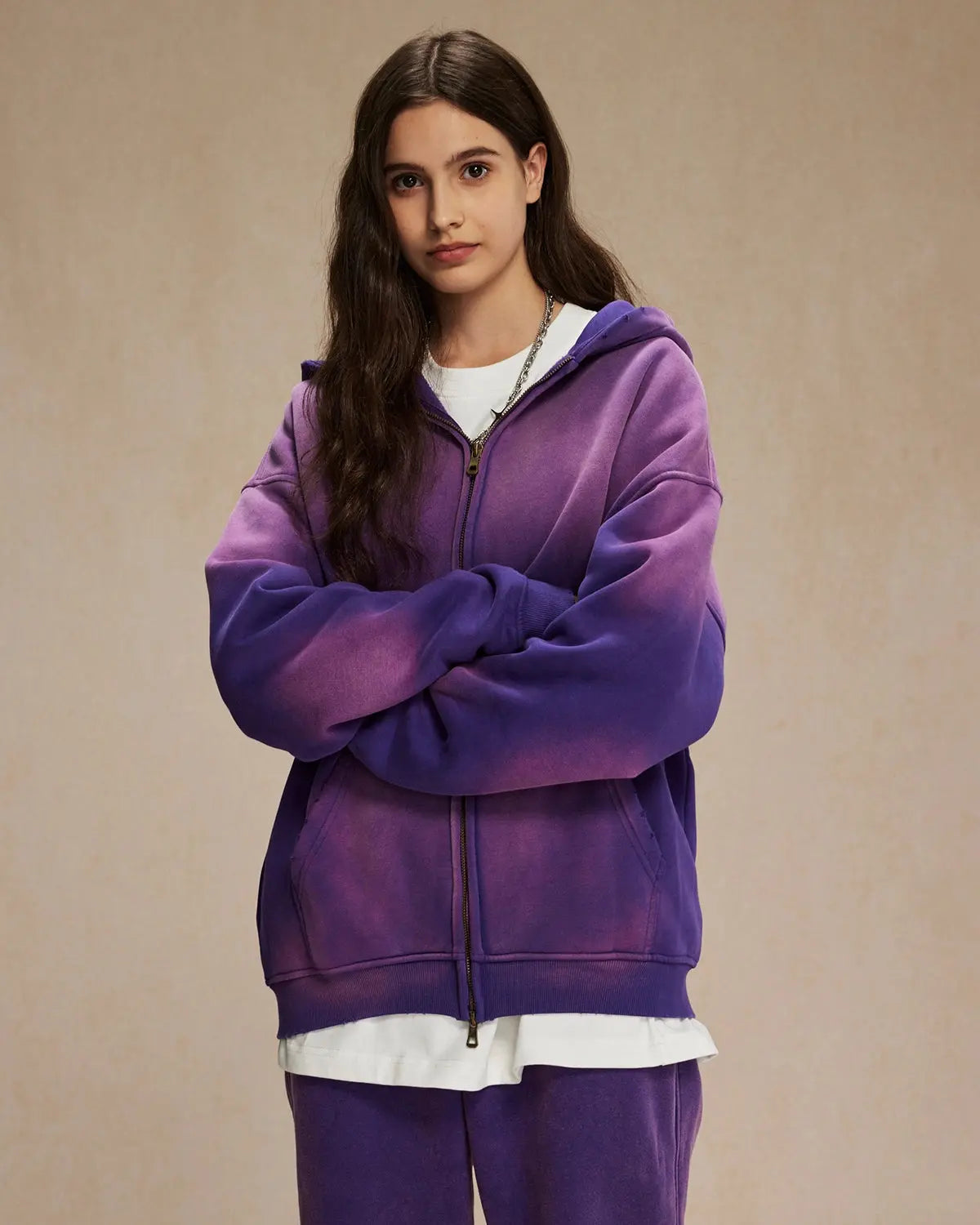 INFLATION Monkey Wash Zip Up Hooded Jacket