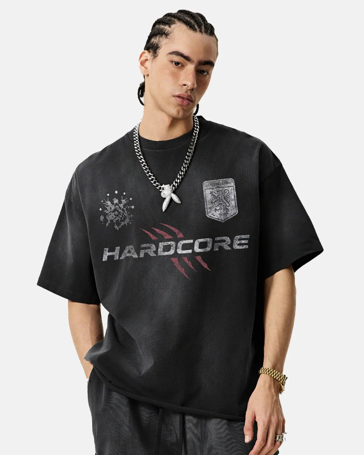 Distressed Washed Graphic T-Shirt | Inflation Streetwear