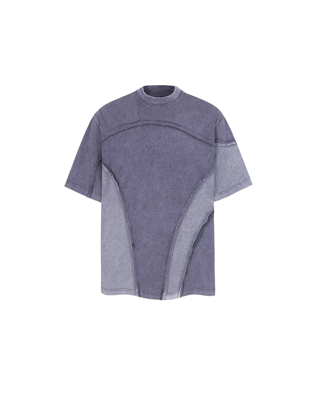 Patchwork Washed Boxy Cropped T-Shirt | Inflation Streetwear