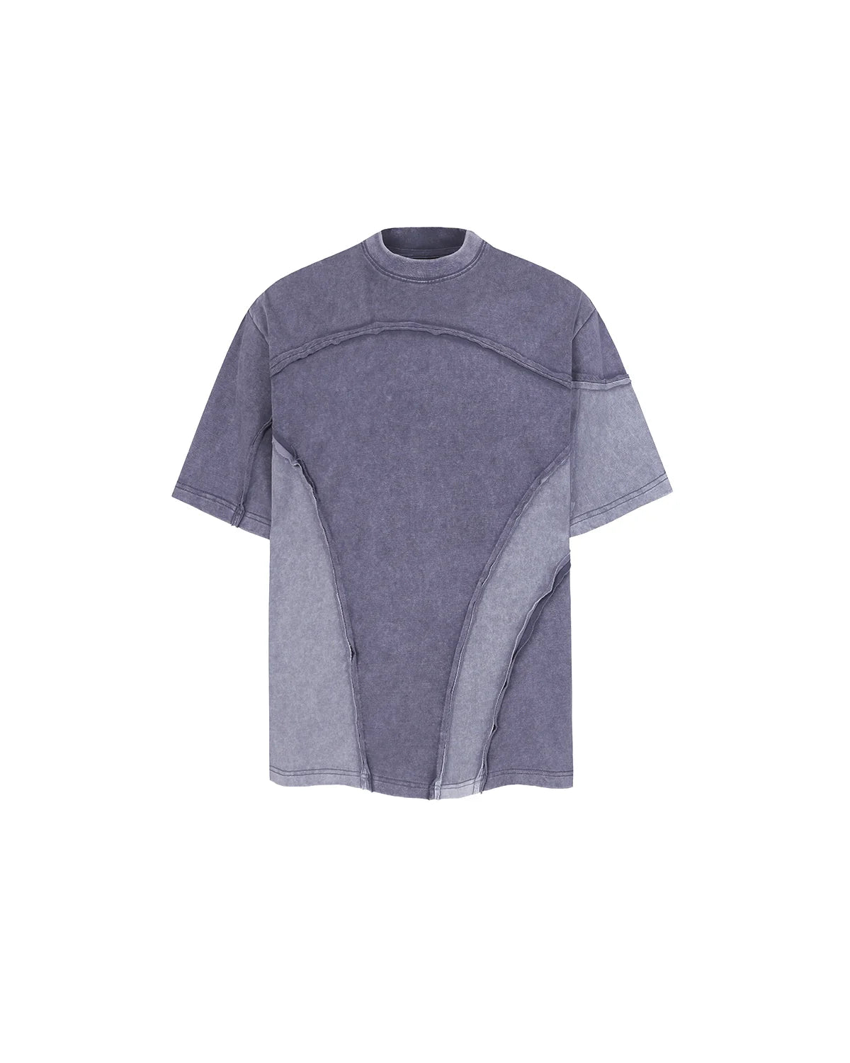 Patchwork Washed Boxy Cropped T-Shirt | Inflation Streetwear