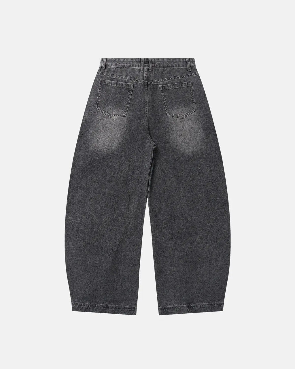 Script Graphic Washed Barrel Jeans | Inflation Streetwear