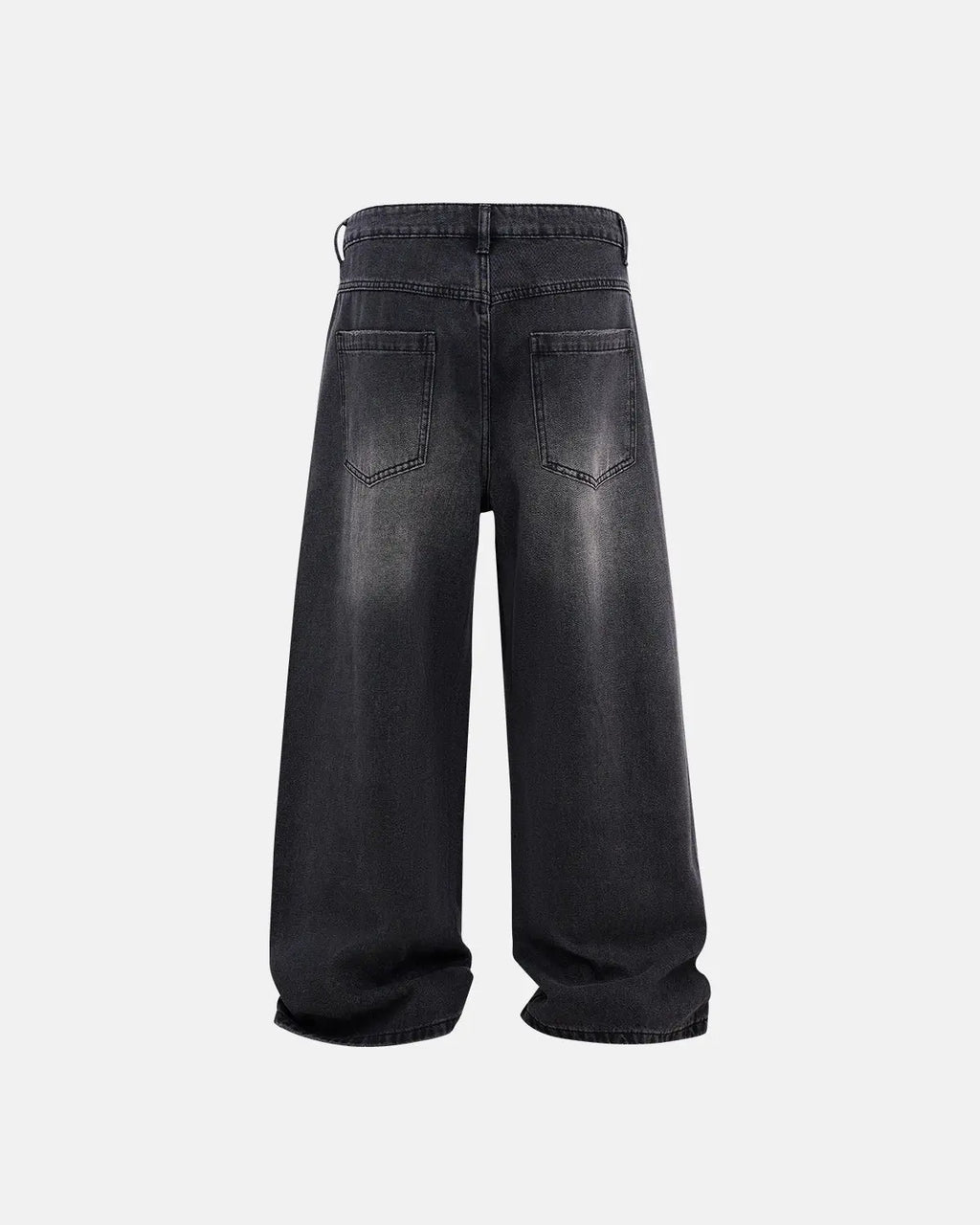 Distressed Rhinestone Ripped Baggy Jeans | Inflation Streetwear