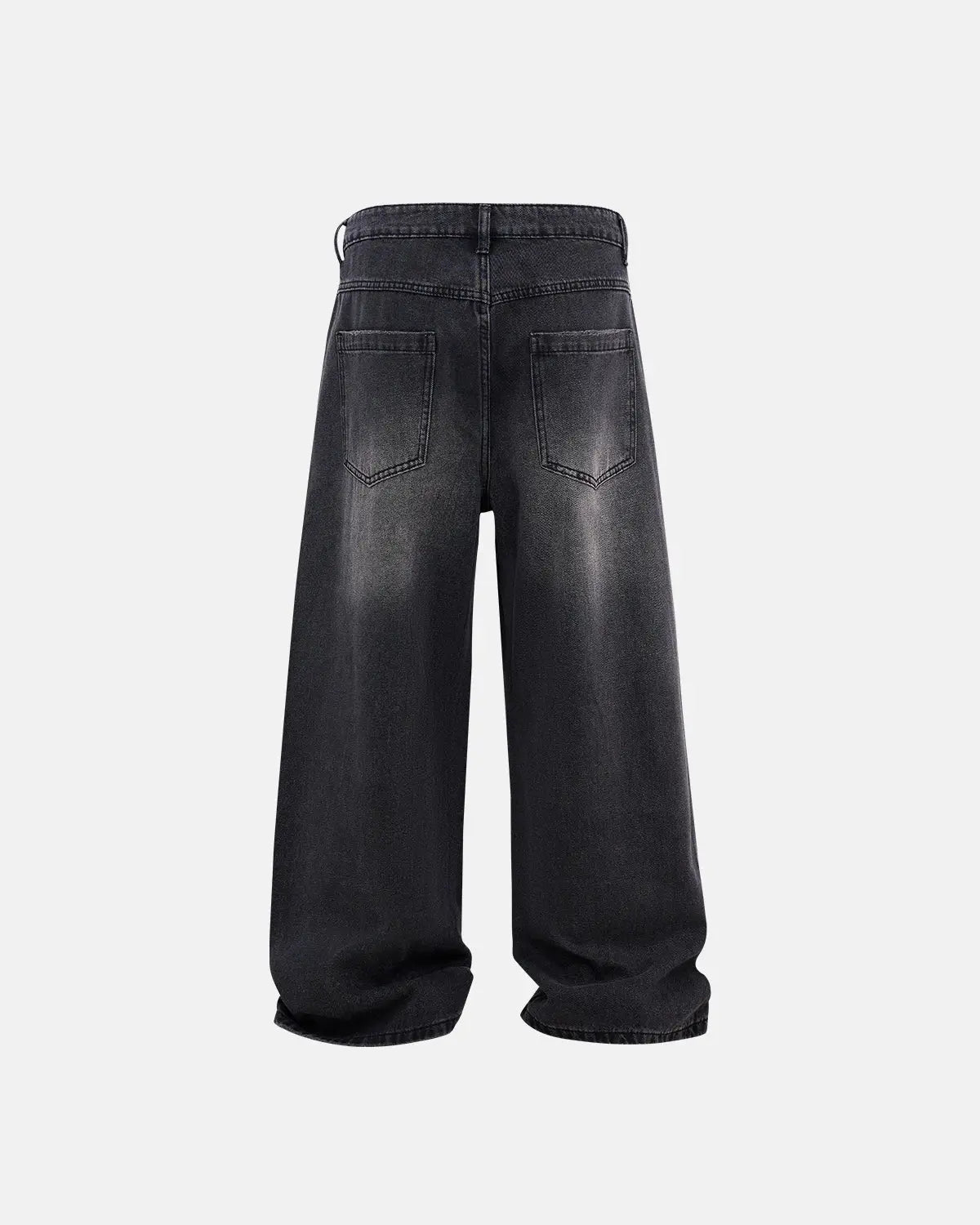 Distressed Rhinestone Ripped Baggy Jeans | Inflation Streetwear