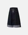 Buckle Detail Raw Denim Jorts | Inflation Streetwear