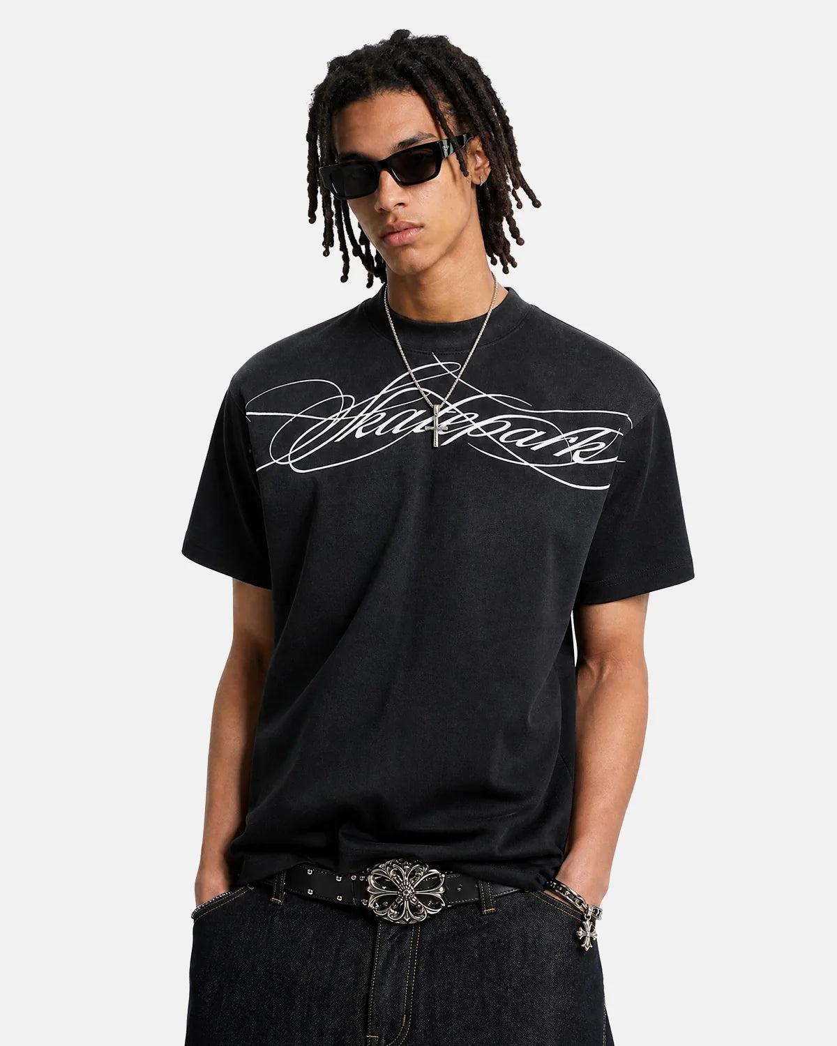 Monkey Wash Script Graphic Baby Tee | Inflation Streetwear
