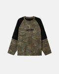 Lace Patchwork Camo Raglan Tees | Inflation Streetwear