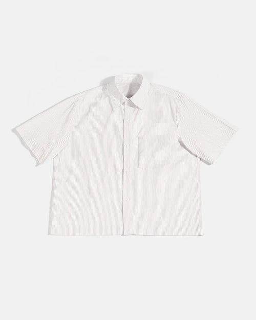 Boxy Striped Short-Sleeve Shirt | Inflation Streetwear