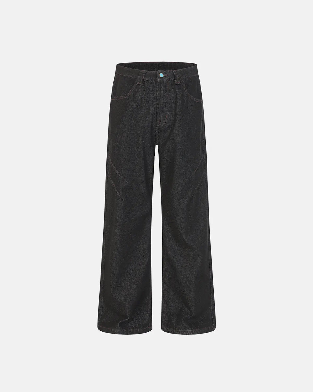 Stitching Deconstructed Raw Bootcut Jeans | Inflation Streetwear