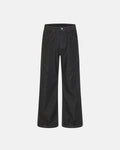 Stitching Deconstructed Raw Bootcut Jeans | Inflation Streetwear