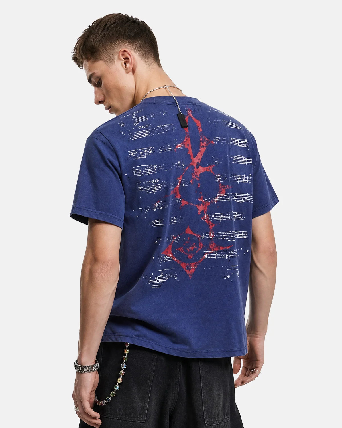 Acid Washed Music Graphic T-Shirt | Inflation Streetwear