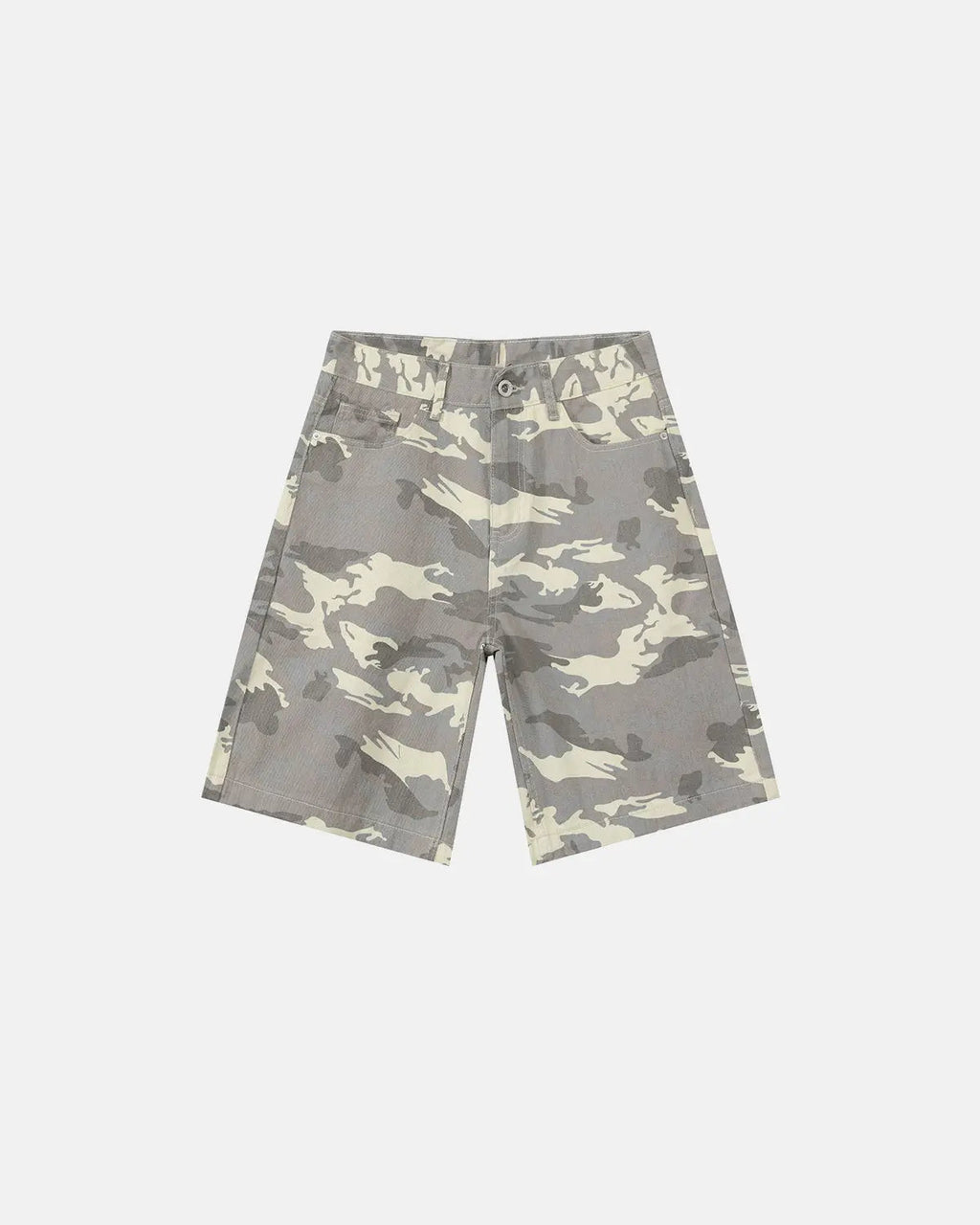 Washed Knee-Length Denim Jorts | Inflation Streetwear