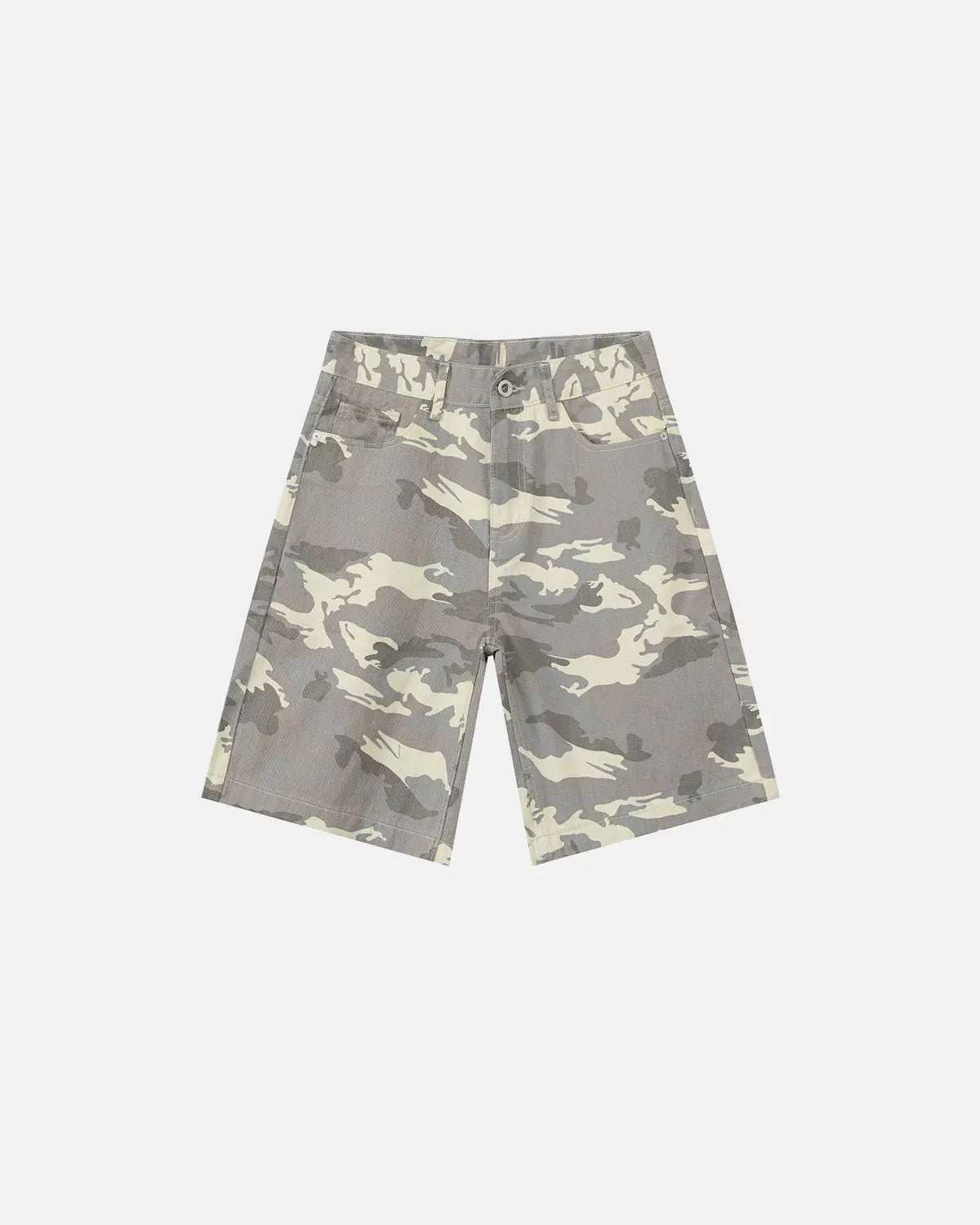 Washed Knee-Length Denim Jorts | Inflation Streetwear