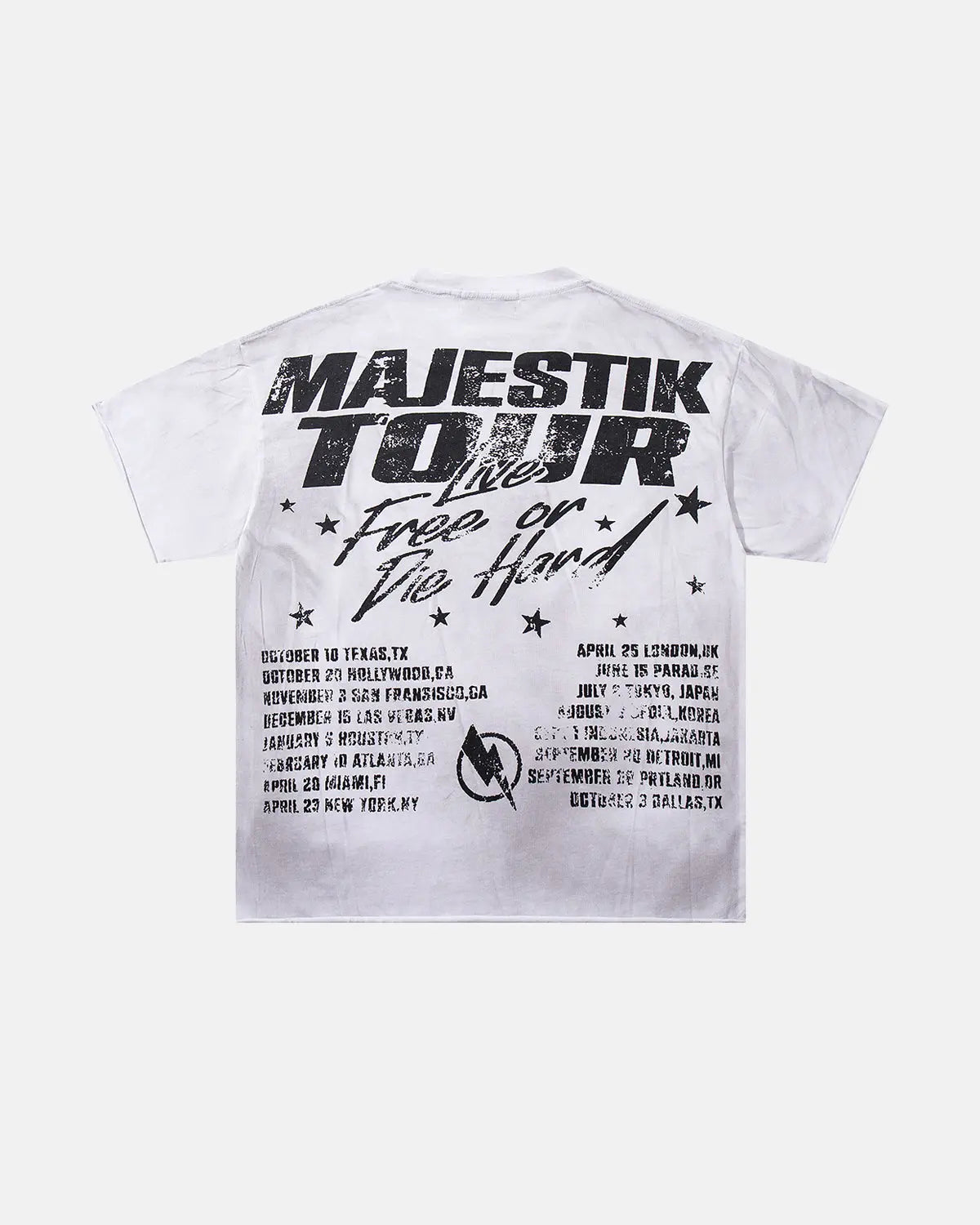 Rhinestone Washed Graphic T-Shirt | Inflation Streetwear