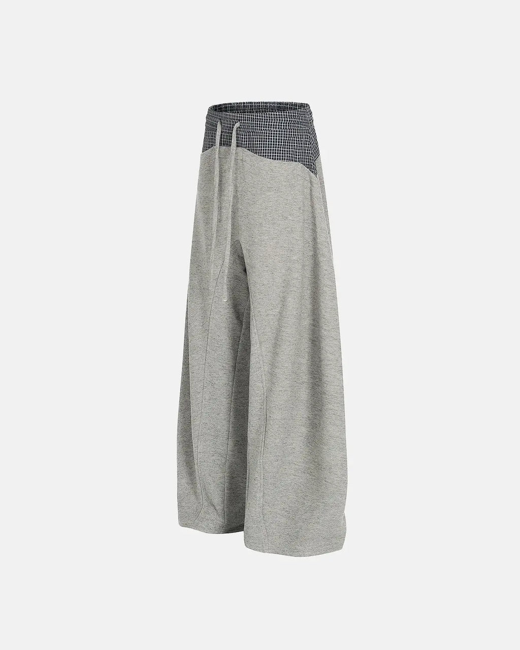 Plaid Layered Baggy Sweatpants | Inflation Streetwear