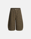 Leopard Print Barrel Longline Shorts | Inflation Streetwear