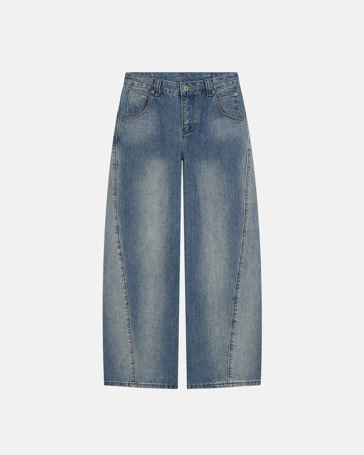 Bamboo Weave Cinch Back Baggy Jeans | Inflation Streetwear